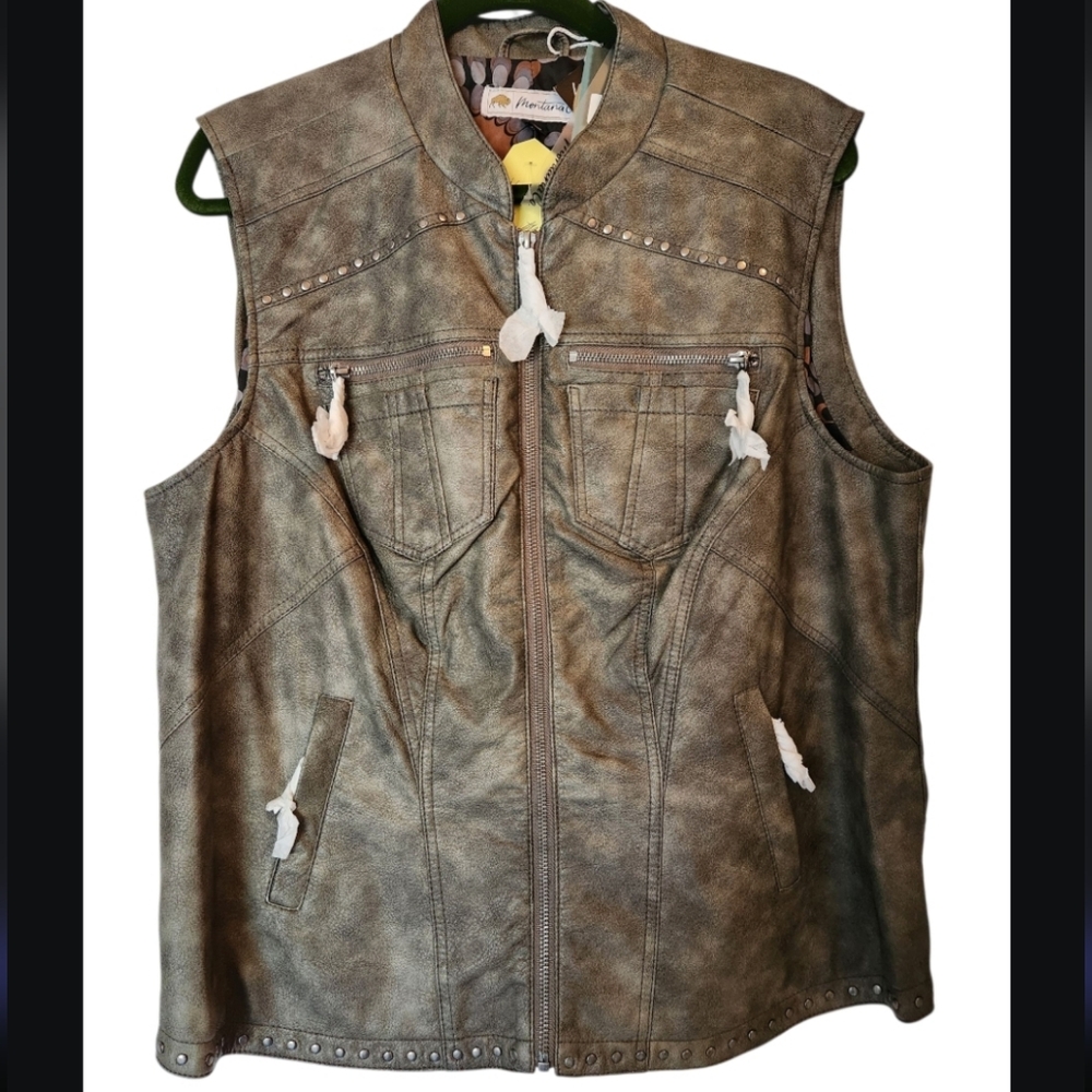 Montanaco Faux Leather Vest